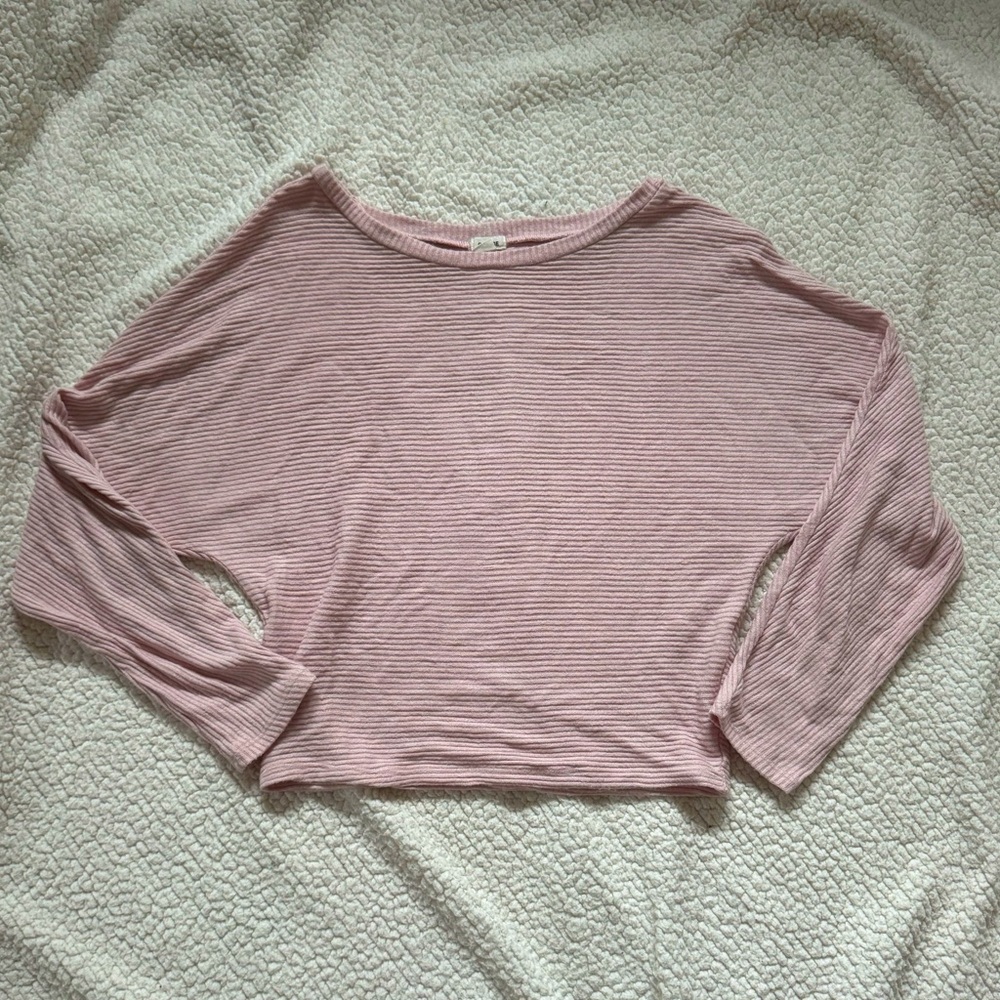 Pink Striped Women's Top